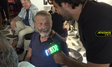 Ο Απόστολος Γκλέτσος για πρώτη φορά στη Μύκονο: «Είναι όπως την περιγράφουν και ακόμα καλύτερη»