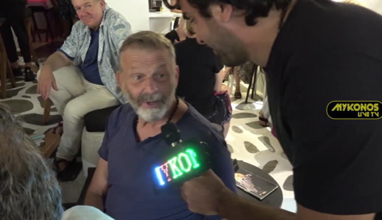 Ο Απόστολος Γκλέτσος για πρώτη φορά στη Μύκονο: «Είναι όπως την περιγράφουν και ακόμα καλύτερη»