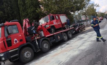 Αποκαταστάθηκε η κυκλοφορία στη Νέα Χαλκηδόνα μετά την εκτροπή πυροσβεστικού