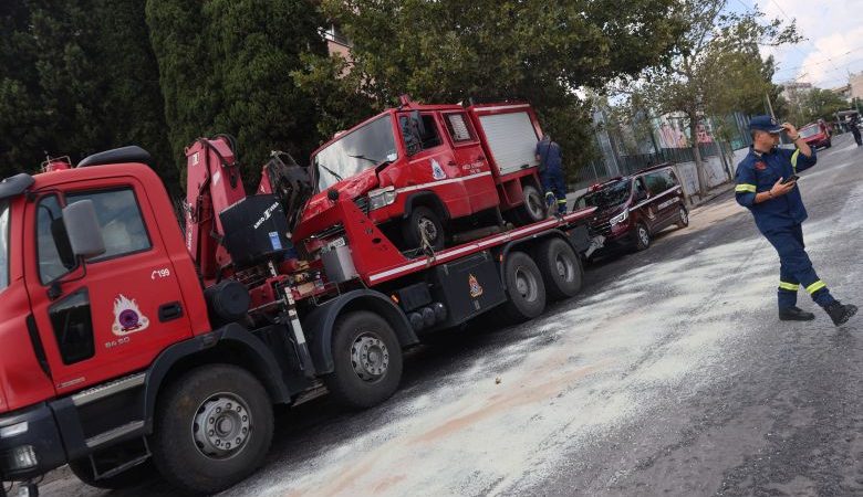 Αποκαταστάθηκε η κυκλοφορία στη Νέα Χαλκηδόνα μετά την εκτροπή πυροσβεστικού