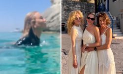 Ενθουσιασμένη από τις διακοπές στους Παξούς η Νικόλ Κίντμαν