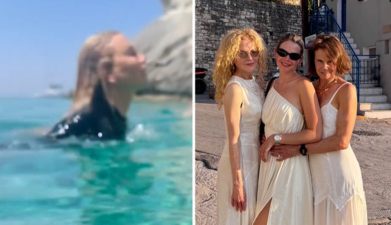 Ενθουσιασμένη από τις διακοπές στους Παξούς η Νικόλ Κίντμαν