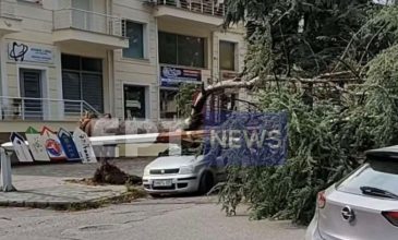 Σαρωτικό μπουρίνι «χτύπησε» την Καστοριά