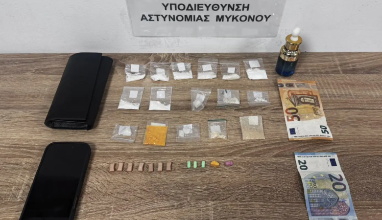 Σύλληψη δύο αλλοδαπών για διακίνηση ναρκωτικών στη Μύκονο