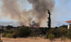 Φωτιά σε χαμηλή βλάστηση στο Πλαγιάρι του δήμου Θέρμης