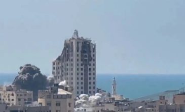 Οι Ισραηλινοί κατέστρεψαν το υψηλότερο κτίριο στην Πόλη της Γάζας – Δείτε βίντεο