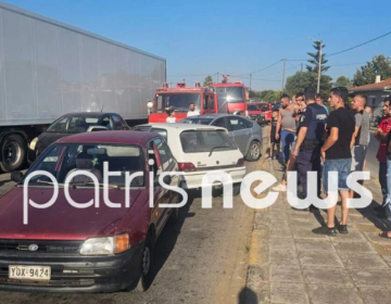 Τροχαίο με τέσσερα οχήματα στην Ηλεία