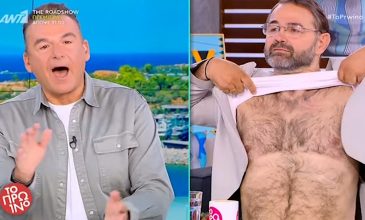 Η πρωτοφανής κίνηση του Σταύρου Μπαλάσκα, σήκωσε την μπλούζα του: «Είμαι τίγκα στην τρίχα, αλλά δεν γουστάρω να την κόβω»