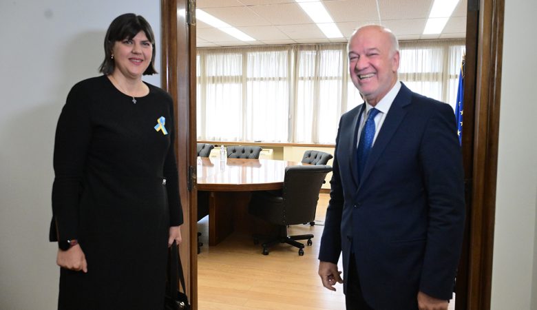 Με την ηγεσία του υπουργείου Δικαιοσύνης συναντήθηκε η επικεφαλής της Ευρωπαϊκής Εισαγγελίας