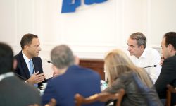 Μητσοτάκης στον αντιπρόεδρο της Google: Αποδίδουμε πολύ μεγάλη σημασία στην προστασία των παιδιών στο διαδίκτυο