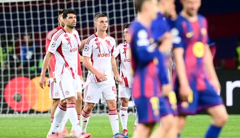 Champions League: Συντριβή του Ολυμπιακού από την Μπαρτσελόνα, μετά την άδικη αποβολή