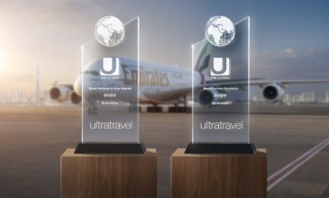 Η Emirates κέρδισε το βραβείο ULTRAs «Καλύτερη Aεροπορική Εταιρεία στον Κόσμο» για 8η συνεχόμενη χρονιά