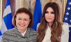 Γκίλφοϊλ: «Σήμερα είχα μια υπέροχη πρώτη συνάντηση με την Ελληνίδα Υπουργό Πολιτισμού Λίνα Μενδώνη