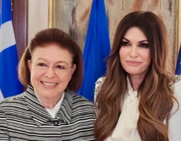 Γκίλφοϊλ: «Σήμερα είχα μια υπέροχη πρώτη συνάντηση με την Ελληνίδα Υπουργό Πολιτισμού Λίνα Μενδώνη