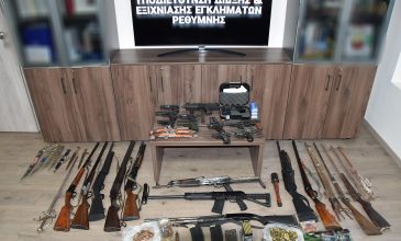 Πέντε συλλήψεις για παραβάσεις της νομοθεσίας περί όπλων στο Ρέθυμνο