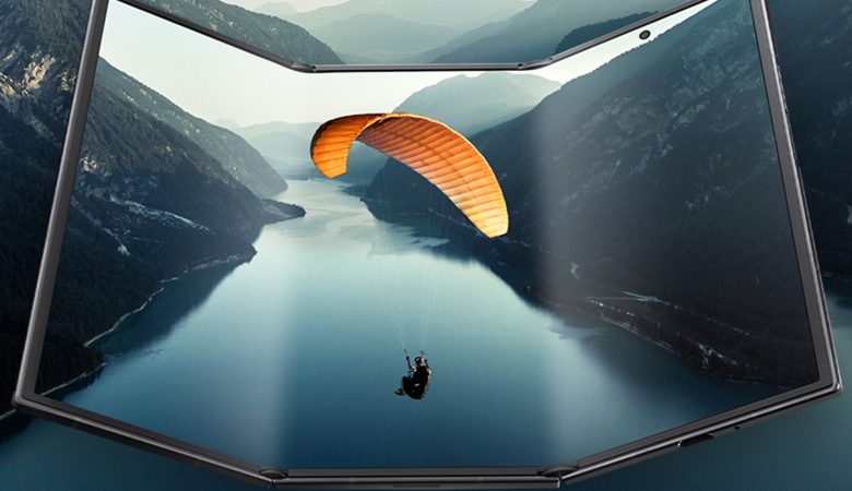 Το επόμενο βήμα στα smartphones: Ένα διπλά αναδιπλούμενο κινητό, τρεις οθόνες, τέσσερις χώροι εργασίας