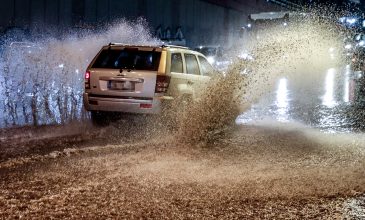 Κακοκαιρία Byron: Αποκαταστάθηκε η κυκλοφορία των οχημάτων σχεδόν σε όλη την Αττική