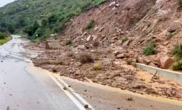 Πλημμυρισμένοι δρόμοι και διακοπές κυκλοφορίας σε Πιερία, Χαλκιδική και Ημαθία