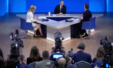 Πούτιν στην ετήσια συνέντευξη Τύπου: Η μπάλα βρίσκεται στο γήπεδο της Ουκρανίας και των Δυτικών για τον τερματισμό του πολέμου