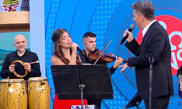 Λιόνα Βαρθακούρη: Η 13χρονη κόρη του Χάρη τραγούδησε για πρώτη φορά στην τηλεόραση