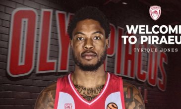 Παίκτης του Ολυμπιακού για τα επόμενα 2,5 χρόνια ο Ταϊρίκ Τζόουνς