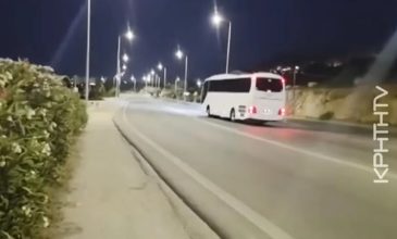 Σοκαριστικό βίντεο: Λεωφορείο περνά στο αντίθετο ρεύμα σε ελιγμό