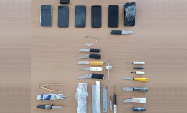 Έρευνα στις φυλακές Δομοκού: Εντοπίστηκαν αυτοσχέδια μαχαίρια και κινητά τηλέφωνα