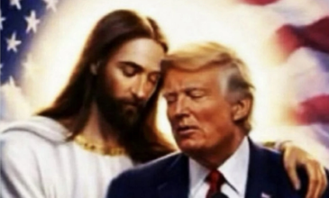 Ο Τραμπ ανήρτησε μια εικόνα με τον Ιησού να τον έχει αγκαλιά