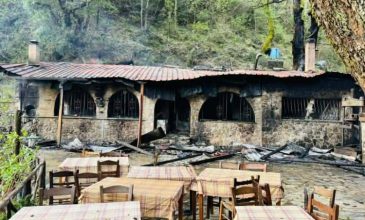 Ξέσπασε φωτιά σε ταβέρνα στον Ταΰγετο – Καταστράφηκε ολοσχερώς η επιχείρηση
