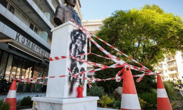 Θύμα βανδαλισμού η προτομή του αρχιφύλακα Γιώργου Λυγγερίδη στη Θεσσαλονίκη