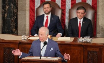 Ιστορική ομιλία του βασιλιά Καρόλου στο Κογκρέσο