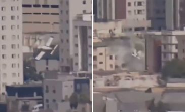 Μονοκινητήριο αεροσκάφος συνετρίβη σε πολυκατοικία στο Μπέλο Οριζόντε – Τρομακτικό το βίντεο της σύγκρουσης