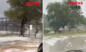 Καλοκαιρινό μπουρίνι σάρωσε το λεκανοπέδιο των Ιωαννίνων – Δείτε βίντεο