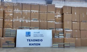Κατάσχεση 5,6 εκατ. λαθραίων τσιγάρων στο Τελωνείο Κήπων Έβρου