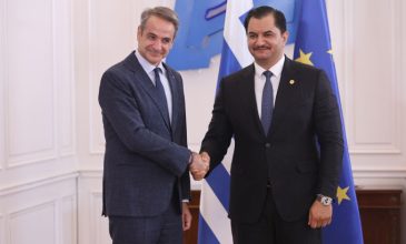 Συνάντηση του πρωθυπουργού Κυριάκου Μητσοτάκη με τον υπαρχηγό Γενικής Διοίκησης Λιβυκού Εθνικού Στρατού, Σαντάμ Χαφτάρ