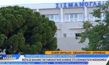 Γεωργιάδης για τη φωτιά στο «Σισμανόγλειο»: Από στρώμα ασθενούς η πυρκαγιά, έχει υποστεί σοβαρές ζημιές το νοσοκομείο – Μία νεκρή από ανακοπή