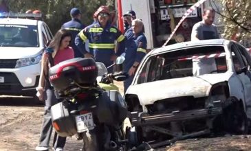 Σε άνδρα ανήκει η σορός που βρέθηκε σε αυτοκίνητο κατά τη διάρκεια κατάσβεσης της φωτιάς στα Σπάτα