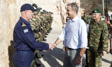 Ο Κυριάκος Μητσοτάκης στο Καστελόριζο για την 83η επέτειο της Απελευθέρωσης