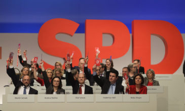 Υπέρ μεγάλου συνασπισμού κορυφαία στελέχη του SPD