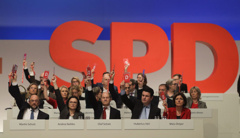 Το SPD καταψήφισε την έναρξη διαπραγματεύσεων για κυβέρνηση στη Γερμανία