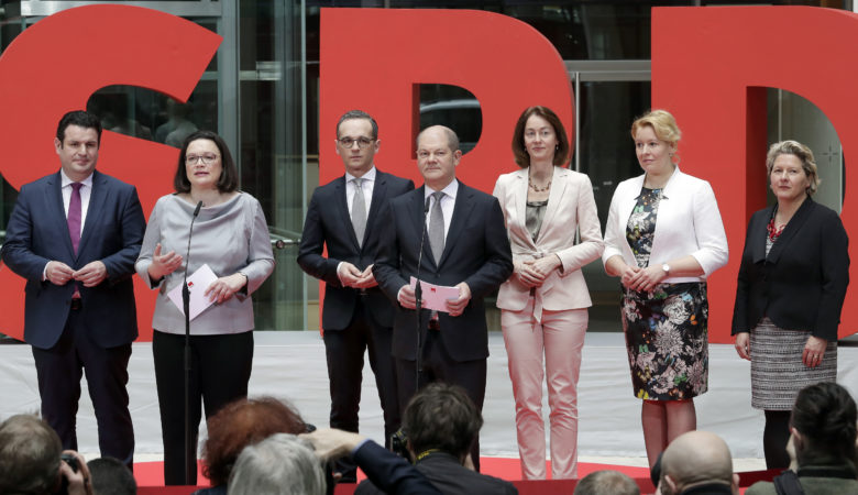 Τους υπουργούς του SPD ανακοίνωσε η ηγεσία του κόμματος