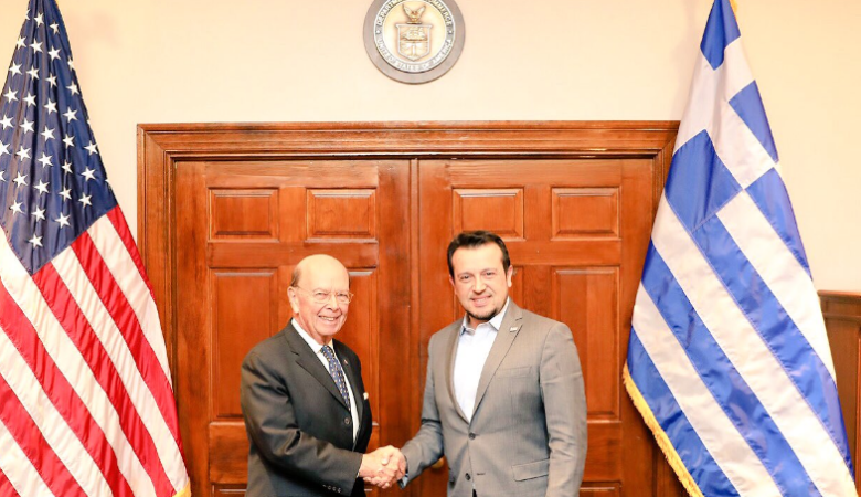 Με τον Αμερικανό Υπουργό Εμπορίου συναντήθηκε ο Νίκος Παππάς