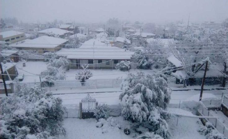Προβλήματα από την κακοκαιρία στην Θράκη, θυελλώδεις άνεμοι και χιονοπτώσεις