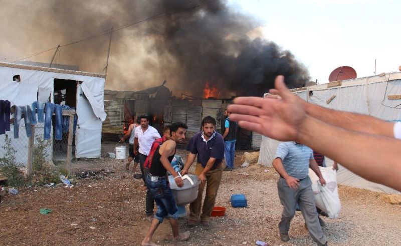 Κόλαση φωτιάς σε καταυλισμό, κάηκαν ζωντανοί πρόσφυγες