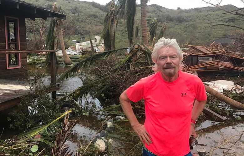 Ο τυφώνας Ίρμα ισοπέδωσε το ιδιωτικό νησί του Ρίτσαρντ Μπράνσον