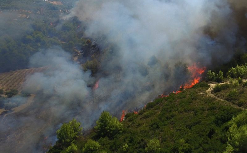Φωτιά κοντά σε μοναστήρι στην Αχαϊα – Σε επιφυλακή η Πυροσβεστική