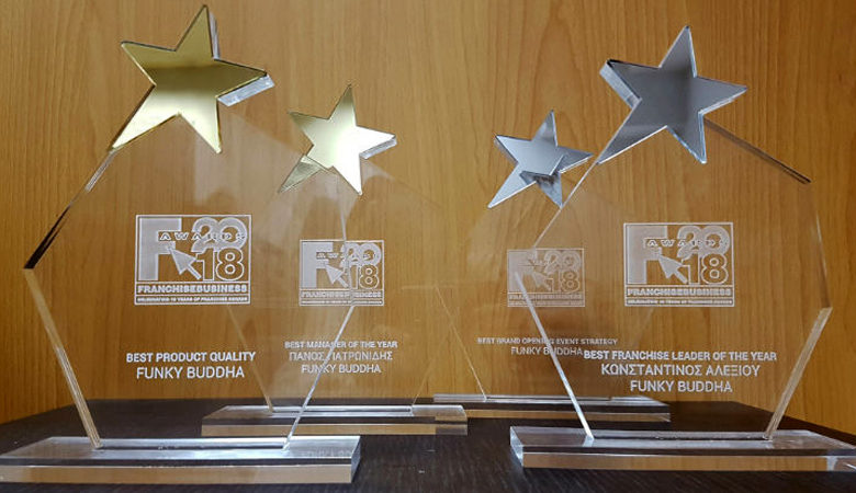 Η Funky Buddha απέσπασε 4 βραβεία στα Franchise Business Awards ’18