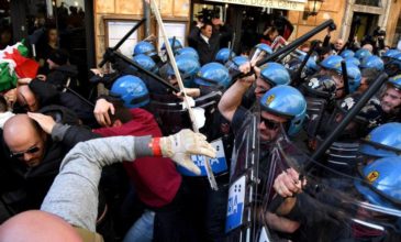 Βίαιες συγκρούσεις αστυνομίας και αναρχικών στο Τορίνο