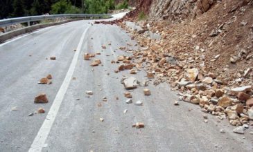Κατολισθήσεις και προβλήματα στην κυκλοφορία στα ορεινά των Τρικάλων