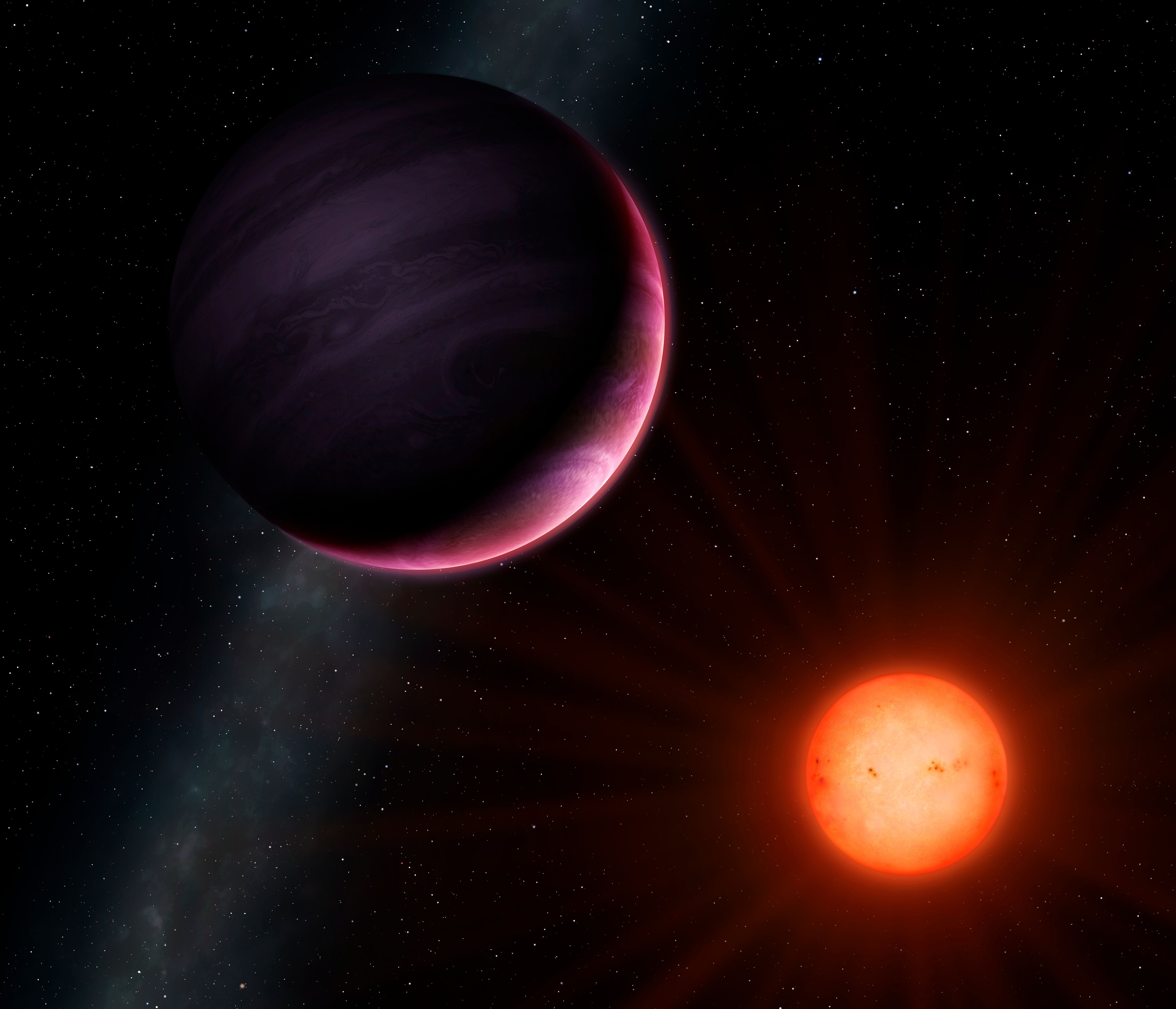 Ο πιο μεγάλος πλανήτης γυρίζει γύρω από το μικρότερο άστρο!